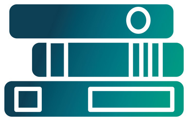 stack books gradient style icon vector image