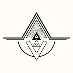 Triangular Geometry Symbol vector image