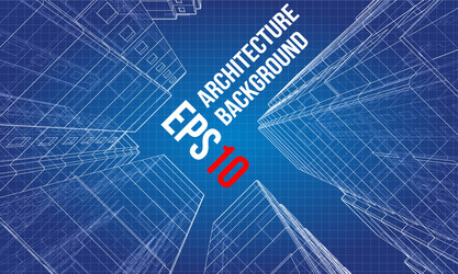 wire-frame model a multi-storey building vector image