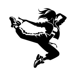 x-default dancer footwork symbol vector image