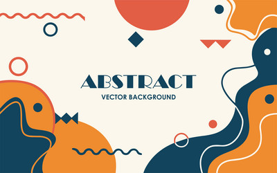 abstract art background in retro style vector image