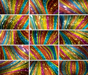 abstract bokeh background set vector image