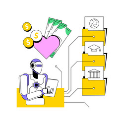 ai-streamlined resource allocation abstract vector image
