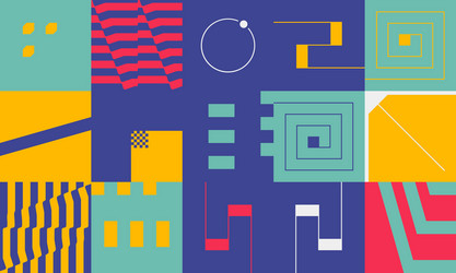 brutalism design abstract pattern vector image