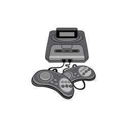 Tetris toy analog video game console Royalty Free Vector