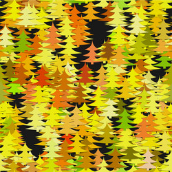 seamless abstract chaotic pine tree background vector image