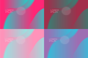 smooth abstract colorful backgrounds set - eps10 vector image