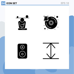 universal icon symbols group 4 modern solid vector image