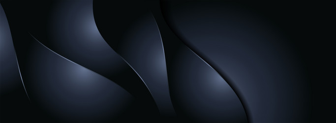 abstract dark dynamic background with paper cut vector image