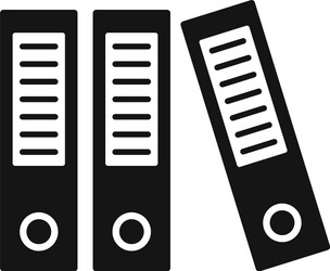 archive folder icon simple style vector image