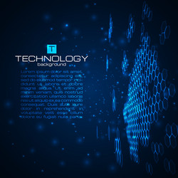 Futuristic Digital Space Background vector image