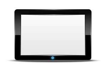 Tablet Computer on White Background vector image