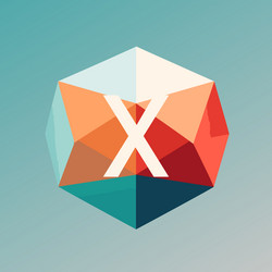 virtual reality software filled gradient initial vector image