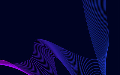 wave of the many colored lines abstract wavy vector image
