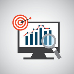Data Analysis Report Icon vector image