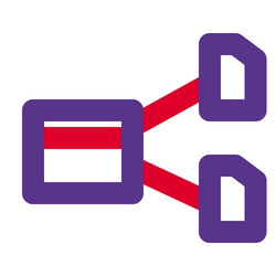 mapping a way to identify host-networks vector image