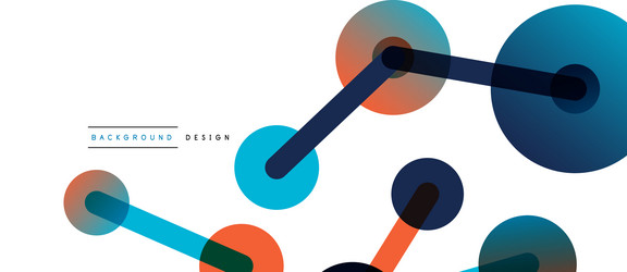 network concept abstract background dots vector image