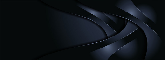 abstract dark dynamic background with paper cut vector image