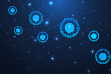 big data visualization background modern vector image