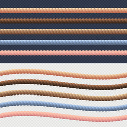 different rope line set color vector image
