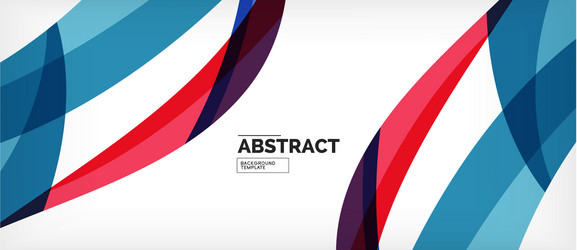 linear wave web template vector image