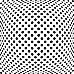 spherical globe circular distort effect pattern vector image