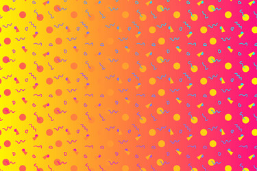 abstract background with 80s memphis geometics vector image