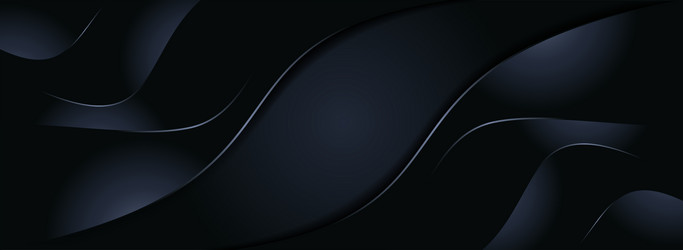 abstract dark dynamic background with paper cut vector image