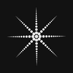 abstract dotted shape design element vector image