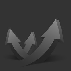 abstract with arrows and place vector image