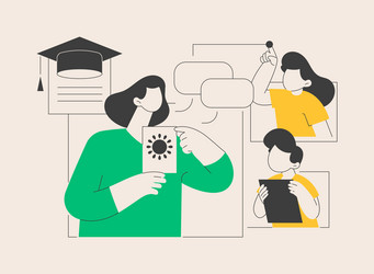 bilingual immersion program abstract concept vector image