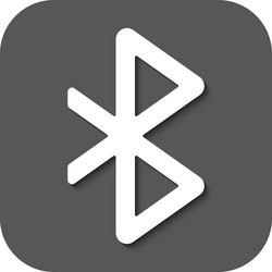 bluetooth icon network and transmission vector image