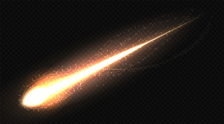 experience a stunning and captivating meteor vector image