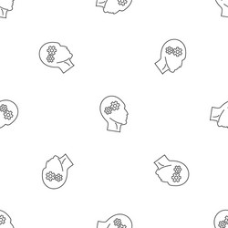 solving problem pattern seamless vector image