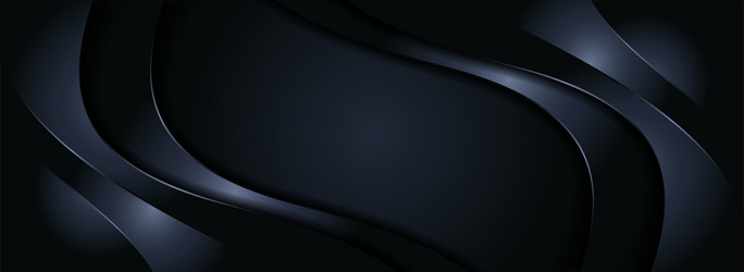 abstract dark dynamic background with paper cut vector image