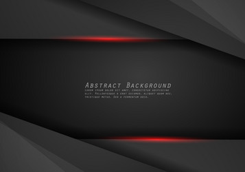 abstract metallic red black frame layout design vector image