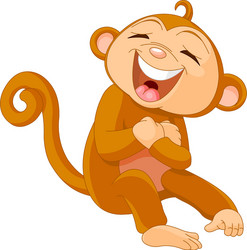 Thinking Monkey Royalty Free Vector Image Vectorstock