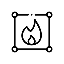 firewall icon thin linear style design isolated vector image