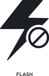 Flash isolated icon simple element from vector