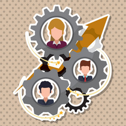 Human resources icon design vector