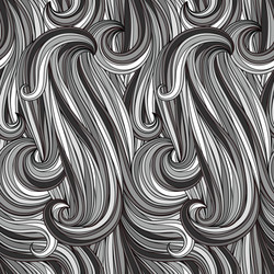 Monochrome Flowing Pattern vector image