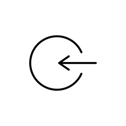 secure log out icon for user account management vector image