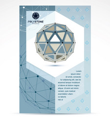 3D Mesh Technology Background vector image
