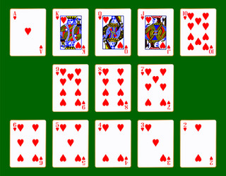 Ace, King, Queen, Jack of Heart High Cards in a Row Stock Image - Image of  arranged, heart: 87884461