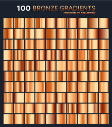 Metallic Bronze Gradient Patterns vector image