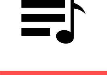 playlist icon for web or mobile app vector image