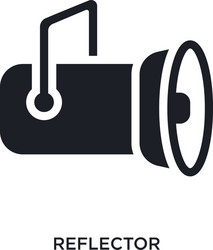 reflector isolated icon simple element from vector image