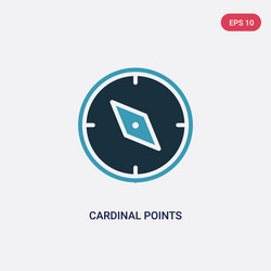 two color cardinal points icon from tools vector image