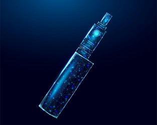 vaping pen device kit and mod wireframe vector image