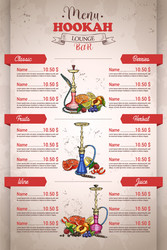 Color menu design Royalty Free Vector Image - VectorStock